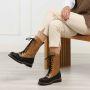 By Malene Birger Cognac Leren Veterschoenen By Herenne Birger Brown Dames - Thumbnail 8