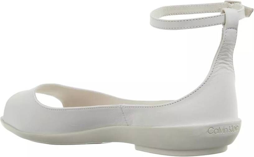 Calvin Klein Sandalen Peep Toe Ballerina Lth in crème
