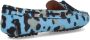 Car Shoe Leopard Print Moccasins – Blue in blauw - Thumbnail 2
