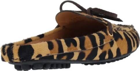 Car Shoe Sandalen Animal Print Sabot – Brown in bruin
