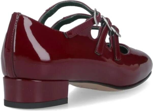 Carel Paris Hoge hakken "Ariana" Mary Jane Pumps – Bordeaux in rood