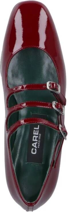 Carel Paris Hoge hakken "Ariana" Mary Jane Pumps – Bordeaux in rood