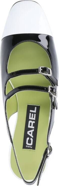 Carel Paris Hoge hakken Carel "Abricot" Mary-Jane – Black Patent in zwart