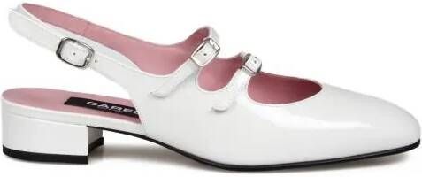 Carel Paris Hoge hakken Peche Slingback Mary Jane Pumps in wit