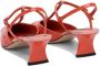 Carel Paris Sandalen Pointed Toe T-Strap Sandals in rood - Thumbnail 2