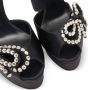Casadei Sandalen Julia Satin Platform 140 in zwart - Thumbnail 3