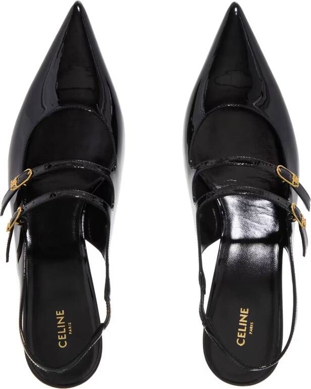 Celine Hoge hakken Judy Slingback in zwart