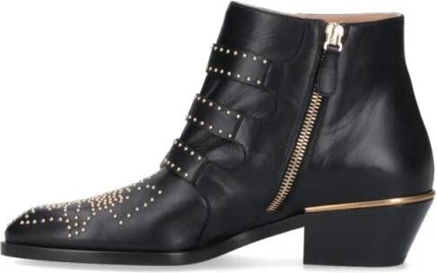 Chloé Boots & laarzen Susanna Leather Studs Boots in zwart