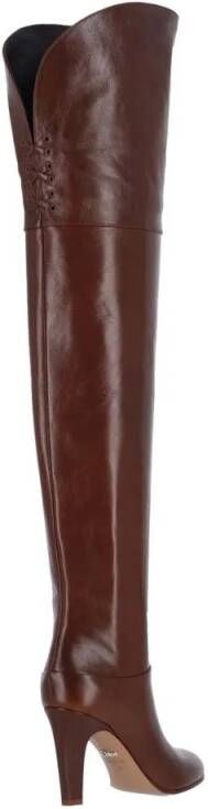 Chloé Boots "Eve" Pump Boots Brown in bruin