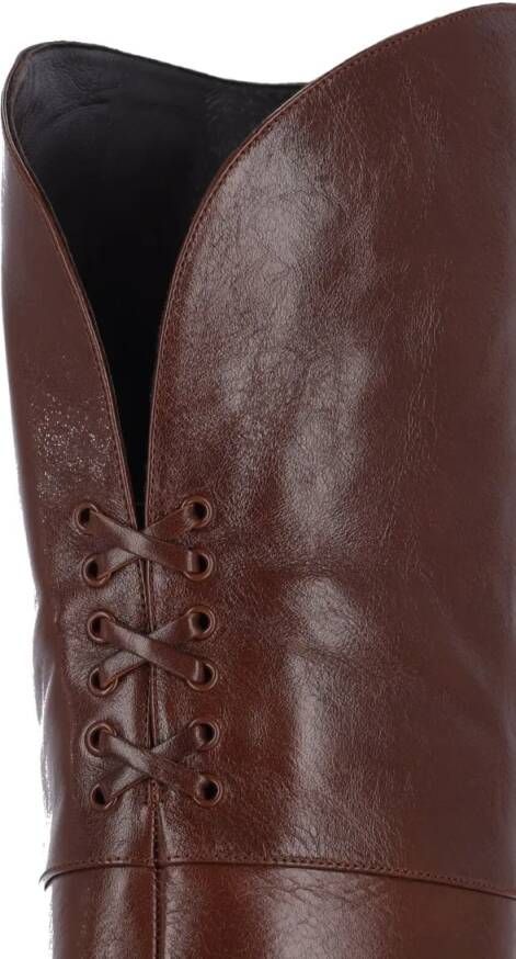 Chloé Boots "Eve" Pump Boots Brown in bruin