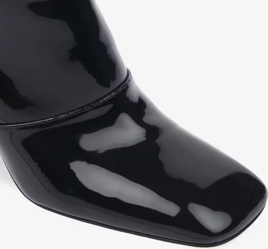 Chloé Boots Janis Ankle Boots With Glossy Calfskin in zwart