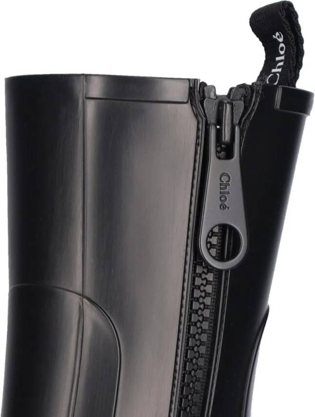 Chloé Boots Waterproof Wellington Boots "Betty" – Black in zwart
