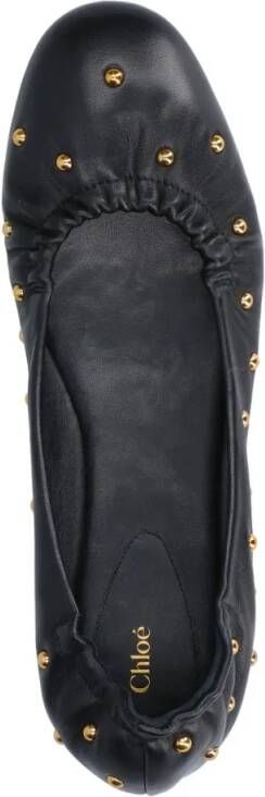 Chloé "Eia" Ballerinas In Semi-Gloss Leather in zwart