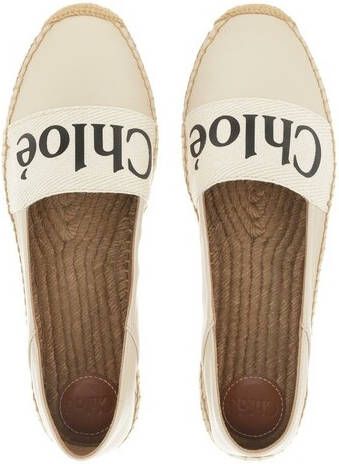 Chloé Espadrilles Woody Espadrille Leather & Canvas in beige