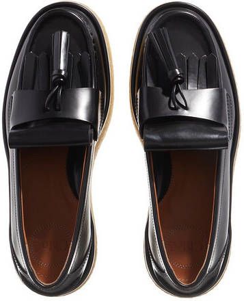 Chloé Loafers & ballerina schoenen Jamie Moccasin Leather in zwart