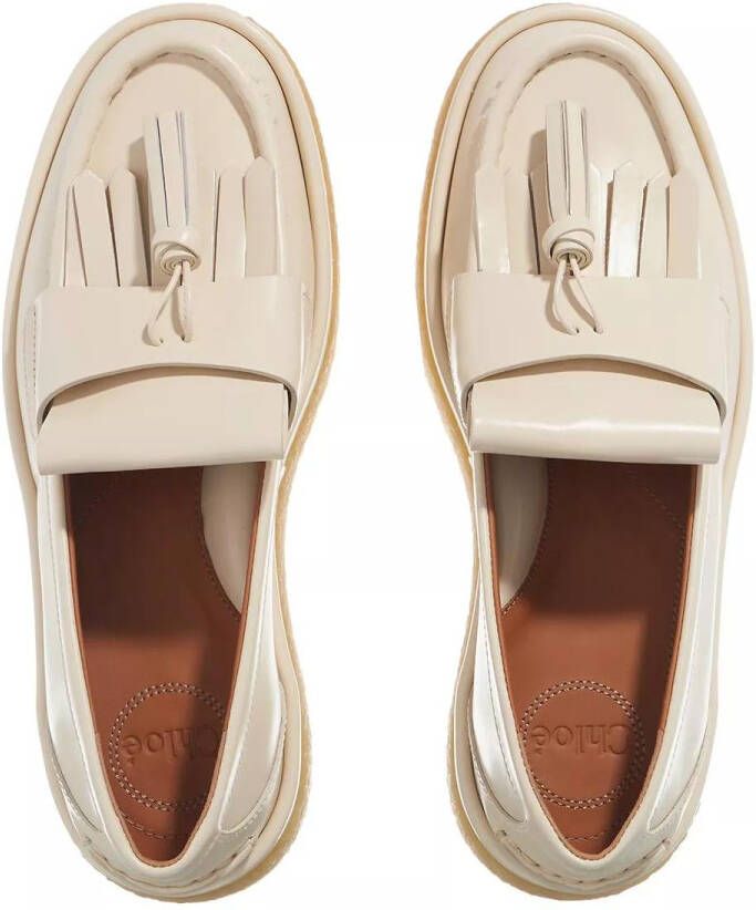 Chloé Loafers Jamie Moccasin Leather in crème