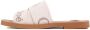 Chloé Sandalen met dubbele stoffen band en logo Brown Dames - Thumbnail 18