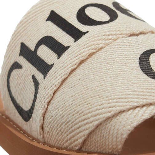 Chloé Sandalen Woody Flat Mule in beige