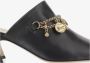 Chloé Slippers & Mules Leather Mules With Charms in zwart - Thumbnail 5