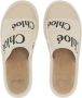 Chloé Slippers Woddy Mule Slipper Leather Canvas in crème - Thumbnail 5
