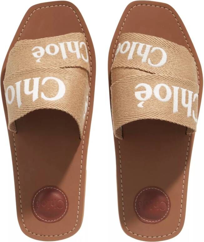 Chloé Slippers & Mules Woody Flat Mule in beige
