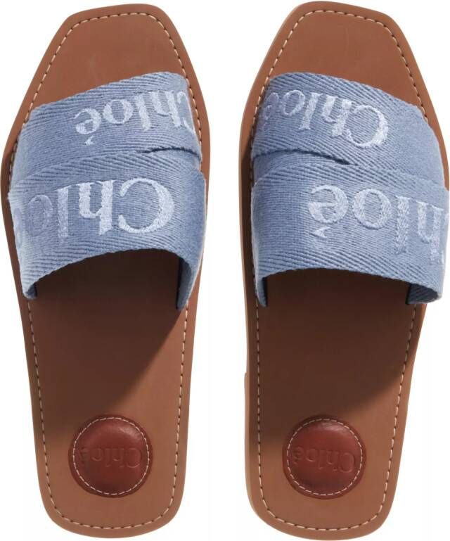 Chloé Slippers Woody in blauw