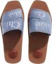 Chloé Slippers & Mules Woody in blauw - Thumbnail 8