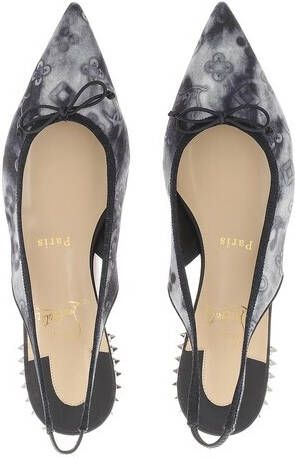 Christian Louboutin Sandalen Hall Sling Flats Denim in blauw