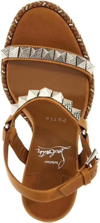Christian Louboutin Sandalen Pyraclou' Espadrilles in bruin