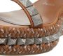 Christian Louboutin Sandalen Pyraclou in bruin - Thumbnail 3