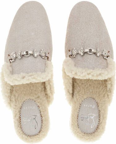 Christian Louboutin Slippers Woolito Swing Flats in crème