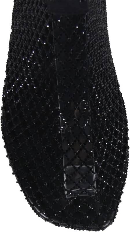 Christopher Esber Minette Mesh Flat in zwart
