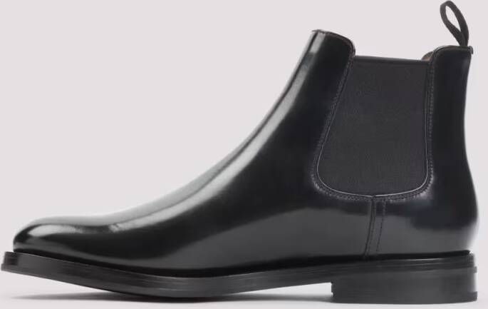 Church's Boots Black Calf Leather Ankle Boots in zwart