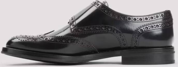 Church's Low-Top Sneakers Closed Brogue Shoes With Dual Buckles in zwart