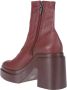 Clergerie Boots Leather Ankle Boot in rood - Thumbnail 5