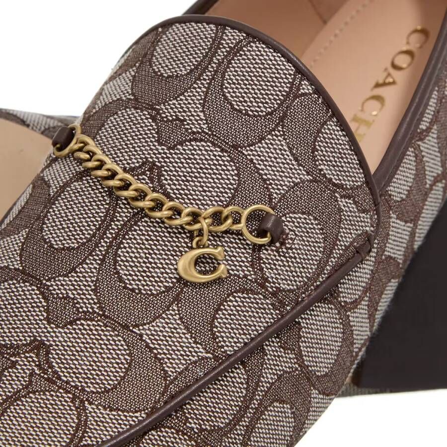 Coach Loafers Hanna Sig Jacquard in bruin