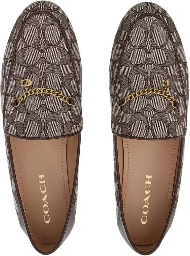 Coach Loafers Hanna Sig Jacquard in bruin