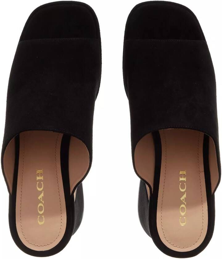 Coach Sandalen Bobi Suede Platform Sandal in zwart