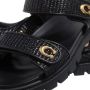 Coach Sandalen Brynn Straw Sndl Blk in zwart - Thumbnail 3
