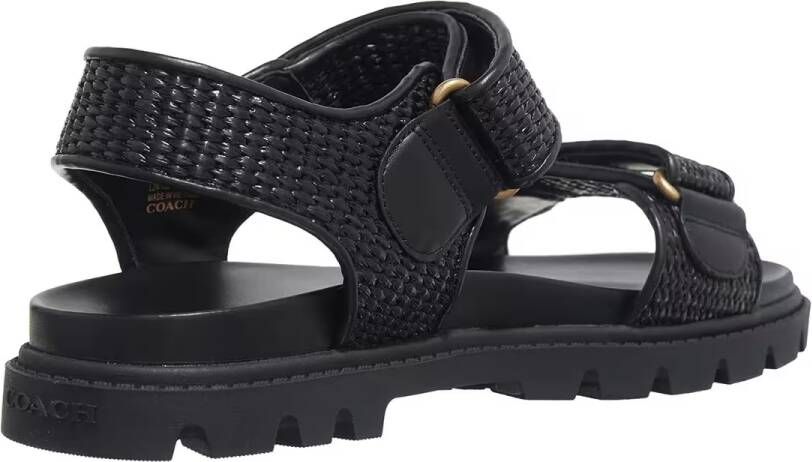 Coach Sandalen Brynn Straw Sndl Blk in zwart