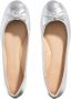 Coach Slippers & Mules Abigail Metallic Leather Ballet Flat in zilver - Thumbnail 2