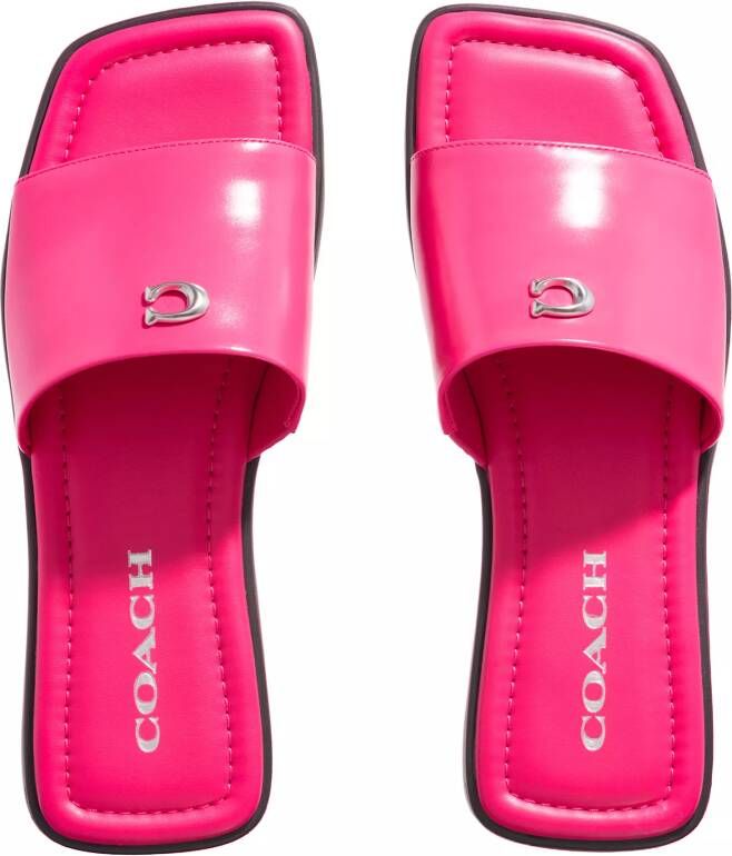 Coach Slippers & Mules Florence Leather Sandal in roze