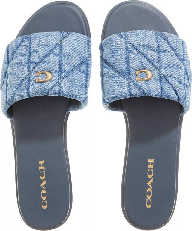 Coach Slippers Holly Quilted Slide in blauw