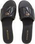 Coach Slippers Holly Quilted Slide Leather in zwart - Thumbnail 2