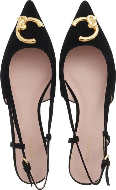 Coccinelle Ballerinas C-Me Suede in zwart