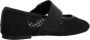 Coccinelle Zwarte Mesh Platte Schoenen met Logo - Thumbnail 4