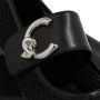 Coccinelle Zwarte Mesh Platte Schoenen met Logo - Thumbnail 5
