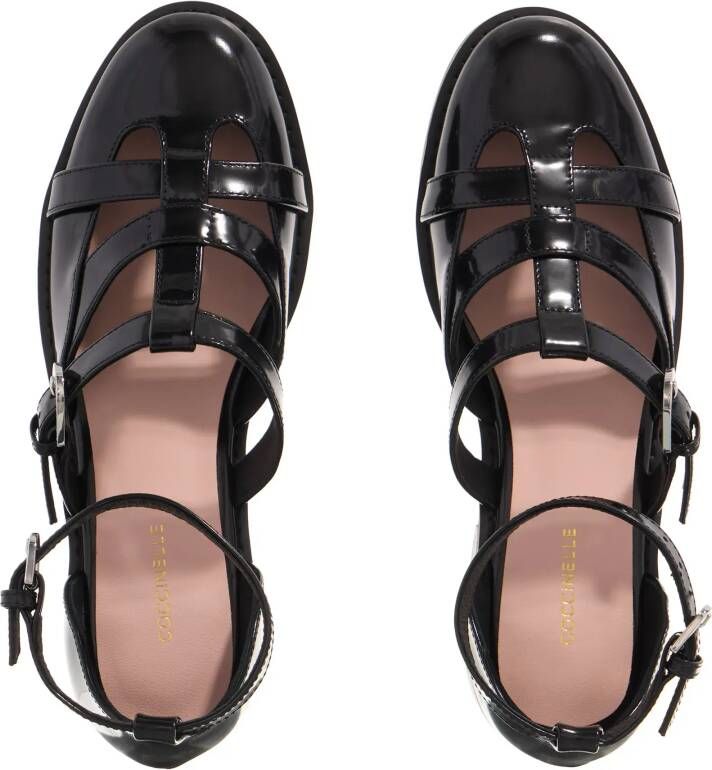Coccinelle Sandalen sam Shiny in zwart