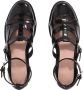 Coccinelle Sandalen sam Shiny in zwart - Thumbnail 4