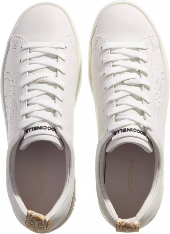 Coccinelle Low-Top Sneakers monog Perforee in crème